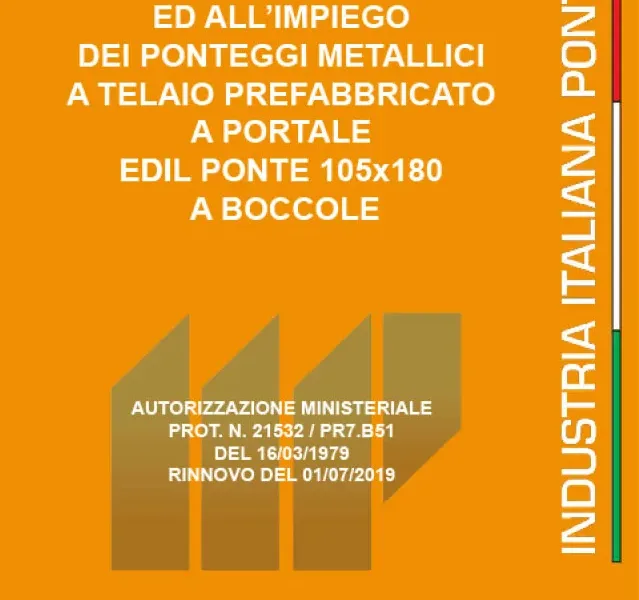 Certificazione ministeriale telaio prefabbricato 105x180 a boccole