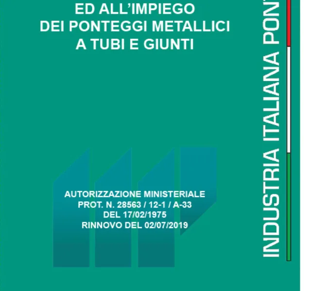 Certificazione ministeriale Ponteggio in Tubo & Giunto